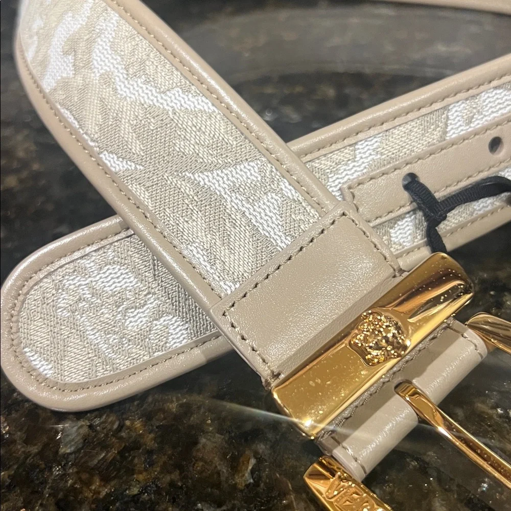 VERSACE Medusa Heritage Barocco Jacquard Belt 4 cm (70/28 - 32in long)